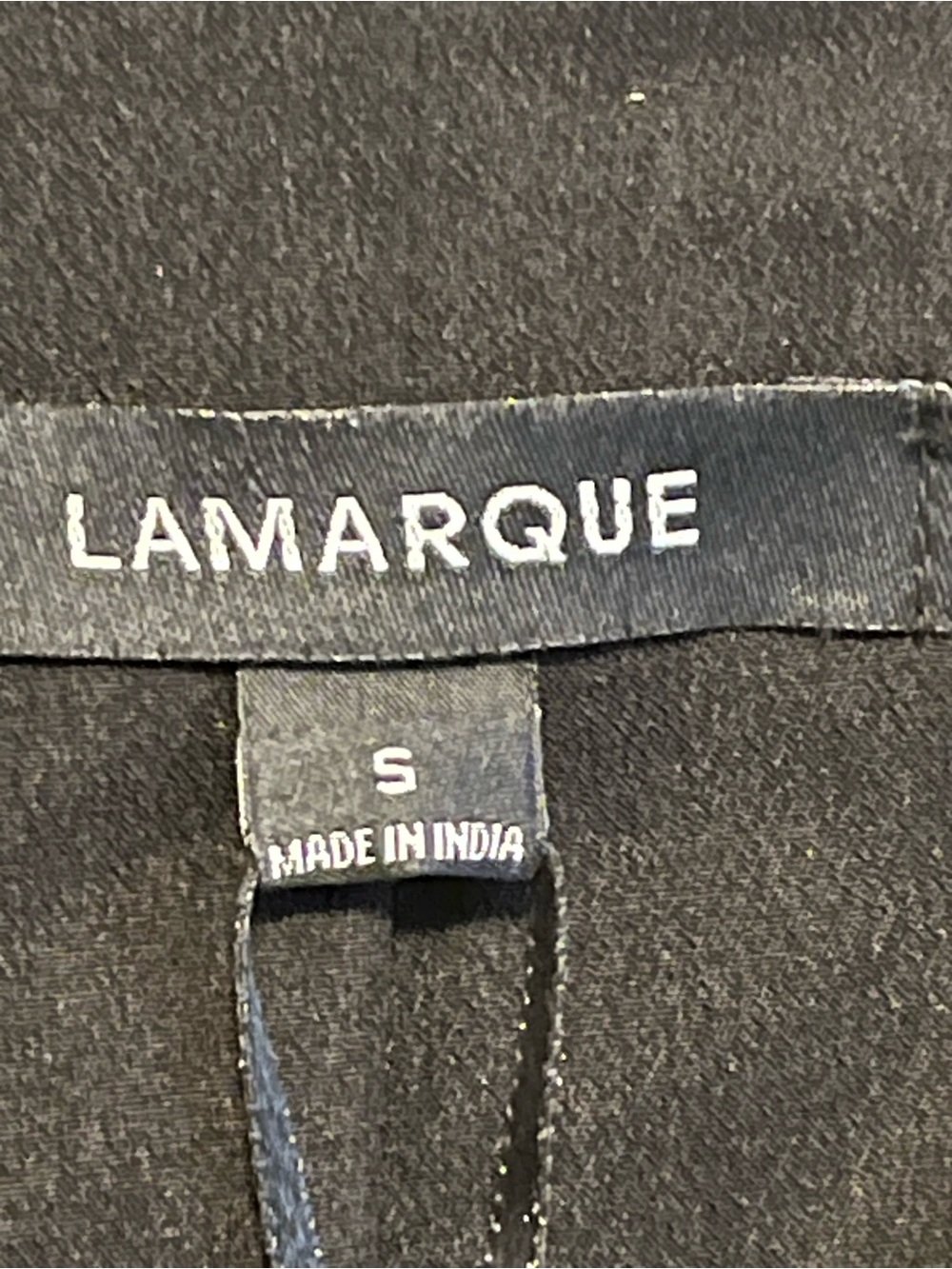 NWT Lamarque Cropped Leather Aya Verona Black Drape Jacket Size Small - Picture 4 of 8